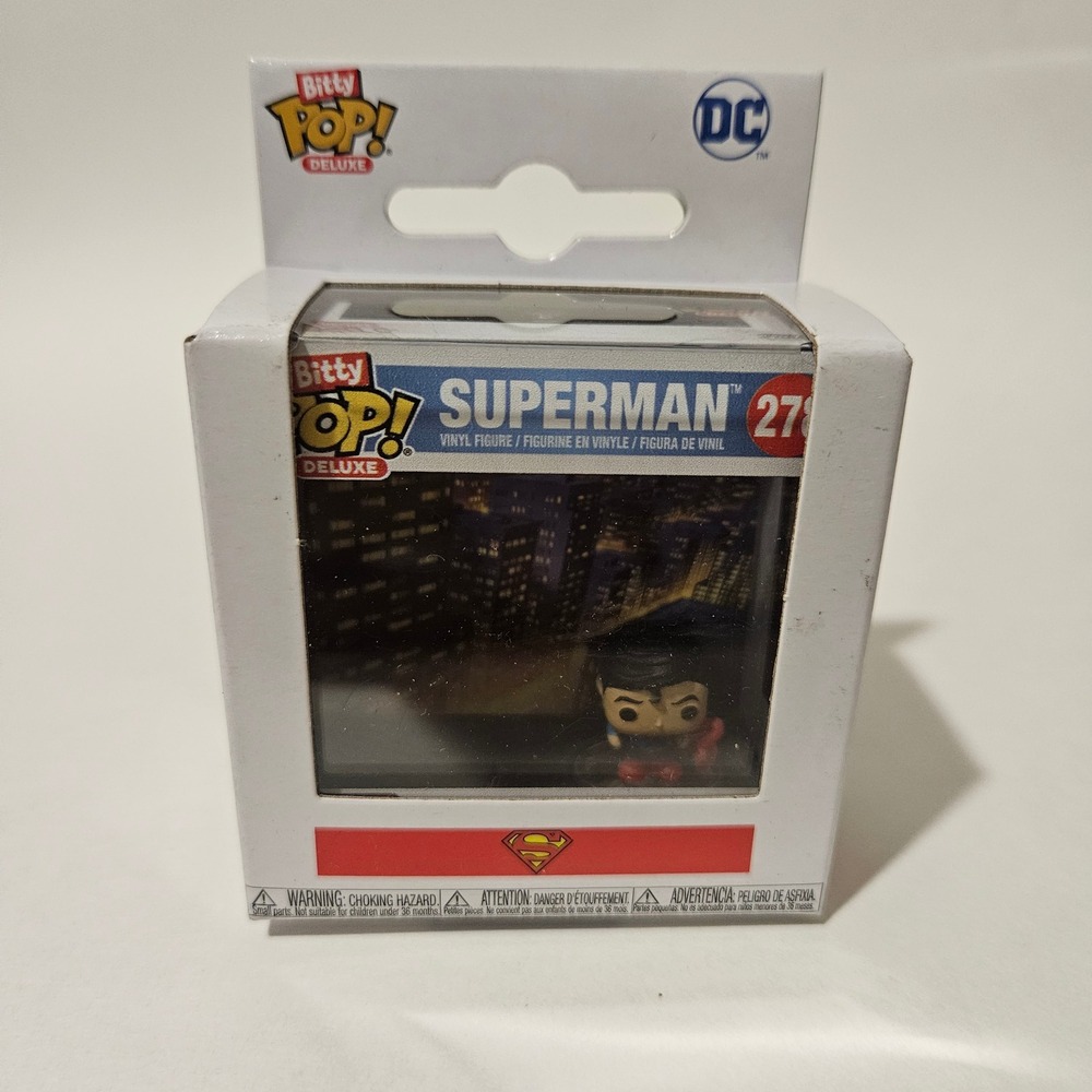 Funko Bitty Pop Deluxe Superman 278 DC Comics Vinyl Figure Mini Collectible